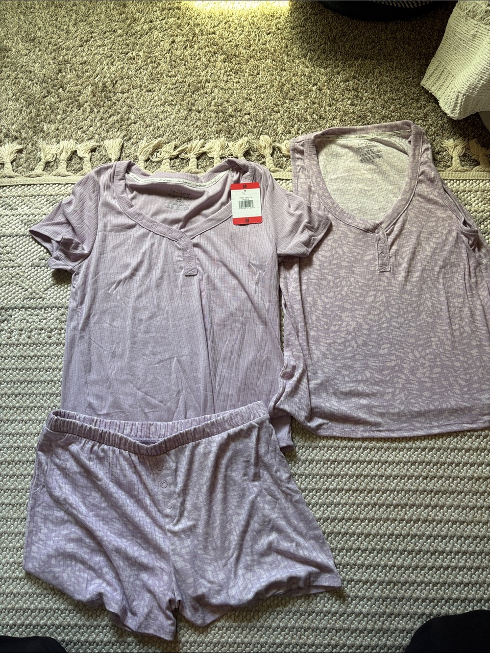 FREE in bundle M NWT Women's Sleep Set - Short Sleeve Top, Tank, and Shorts
